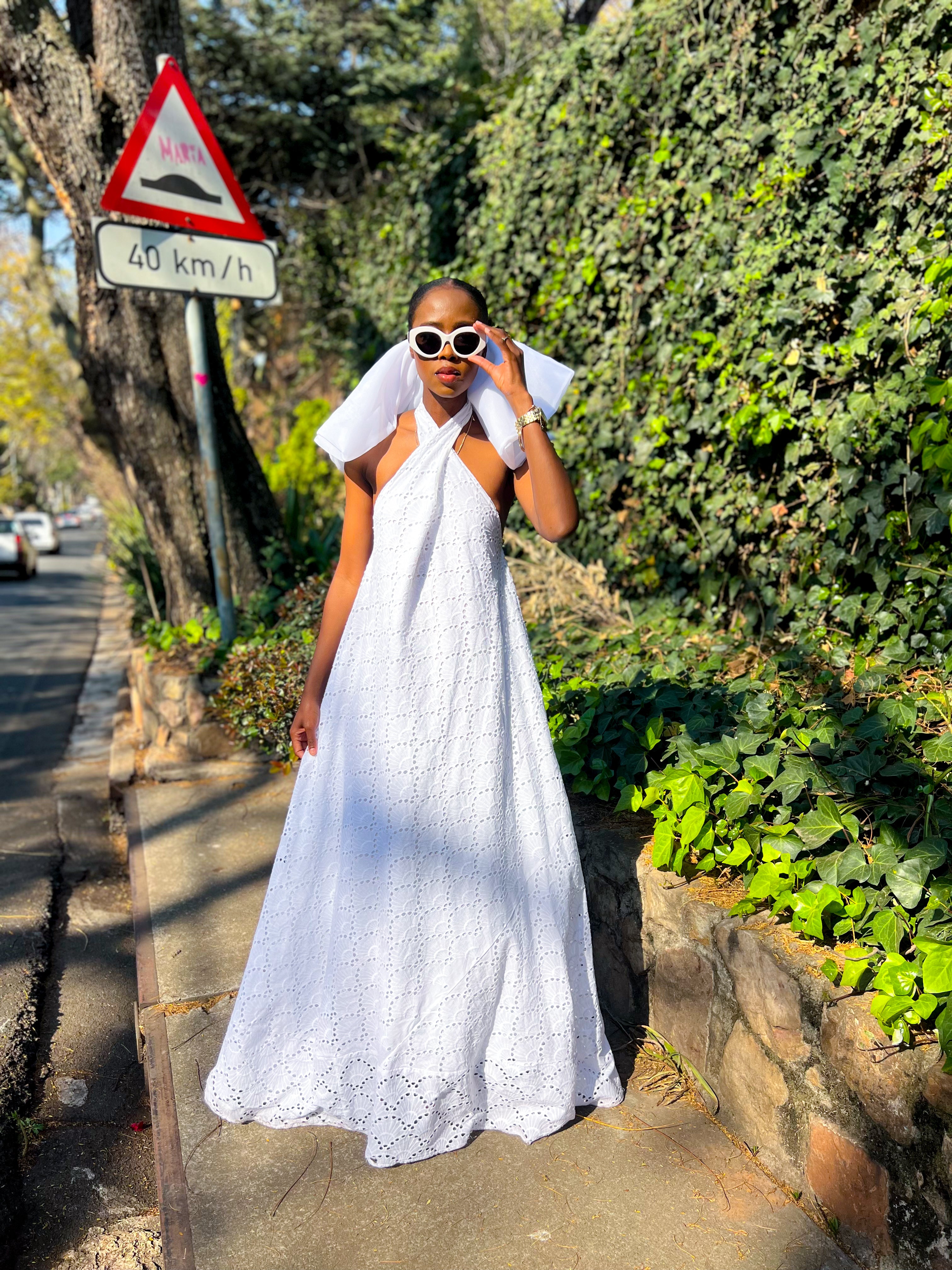 Runaway Bride Halterneck Maxi