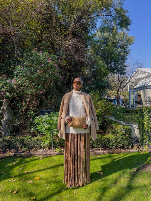 Chocolate Macrame Skirt