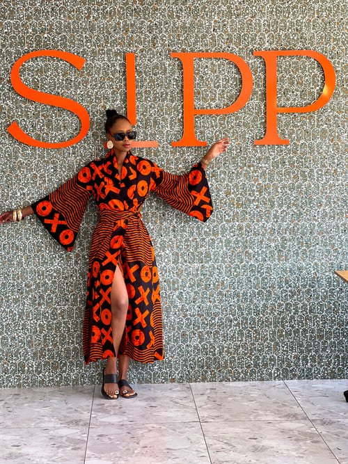 Bahati Kimono ( Headwrap Incl )