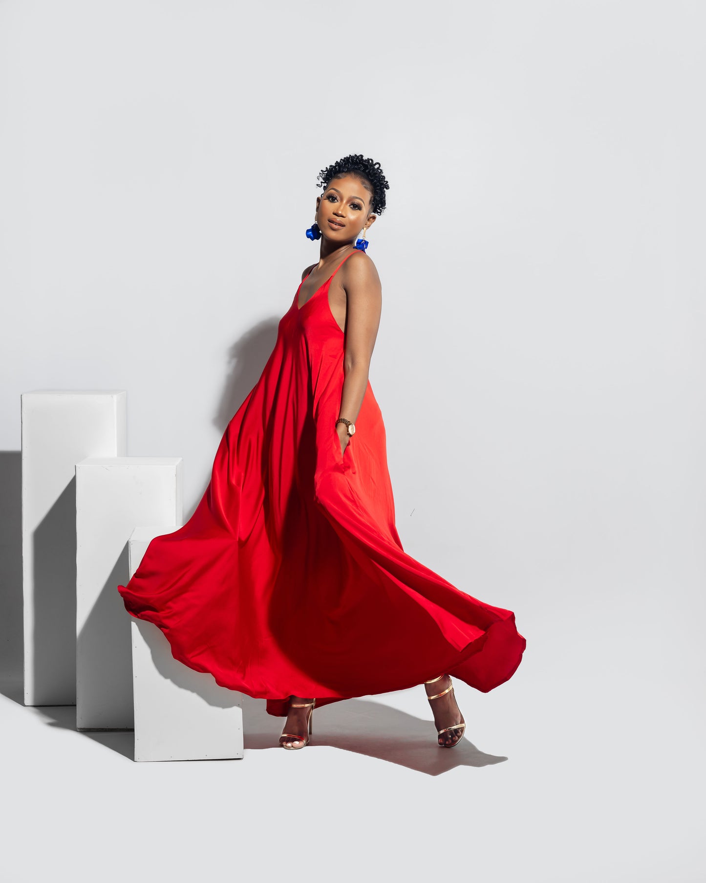 Satin Red Slip