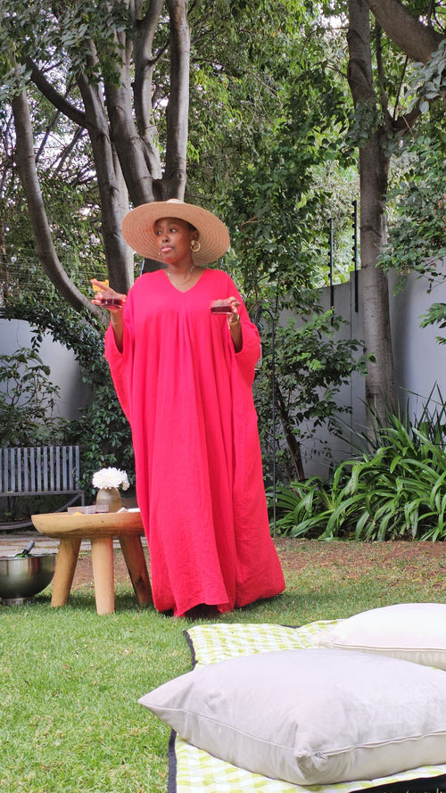 Damascus Cheesecloth Crimson