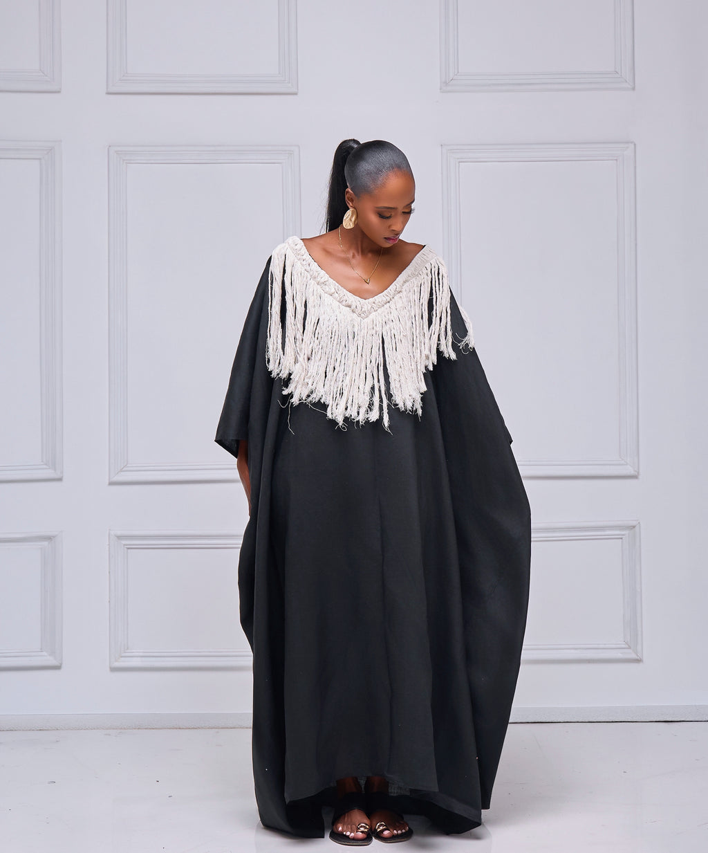 Damascus Macrame Black