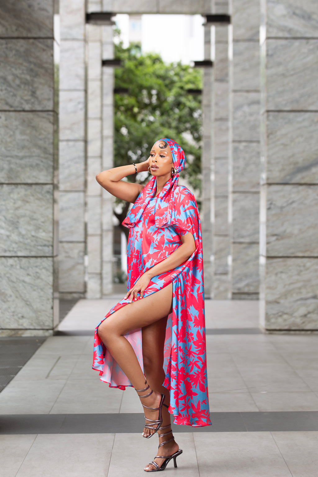 Amalfi One Shoulder Kaftan