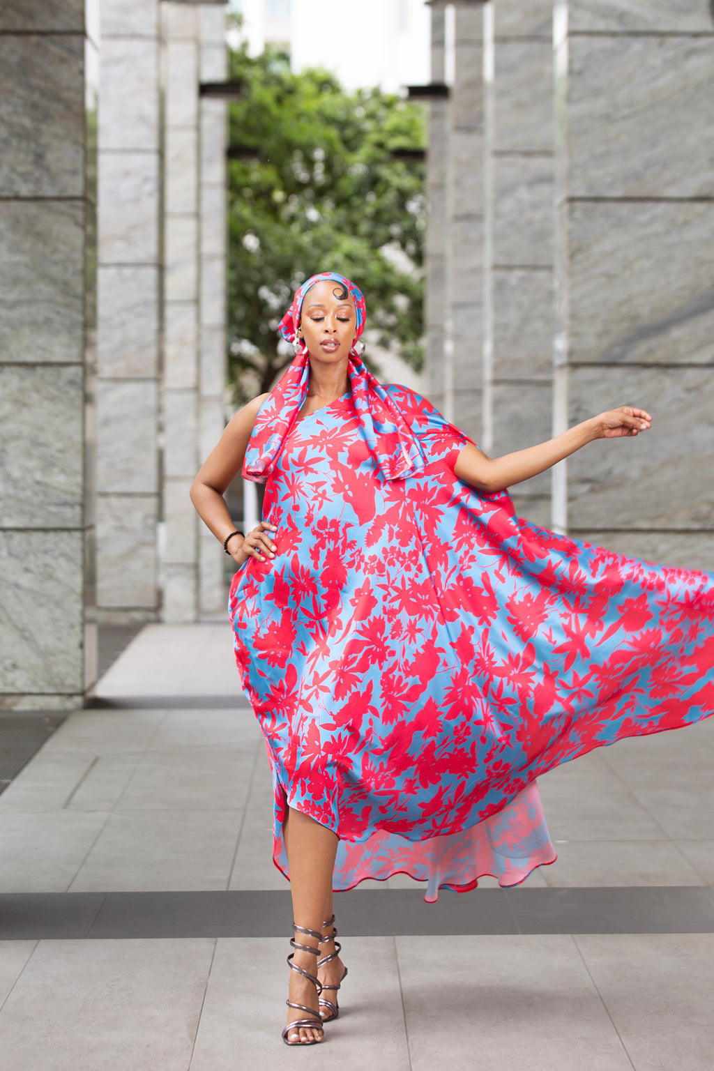 Amalfi One Shoulder Kaftan