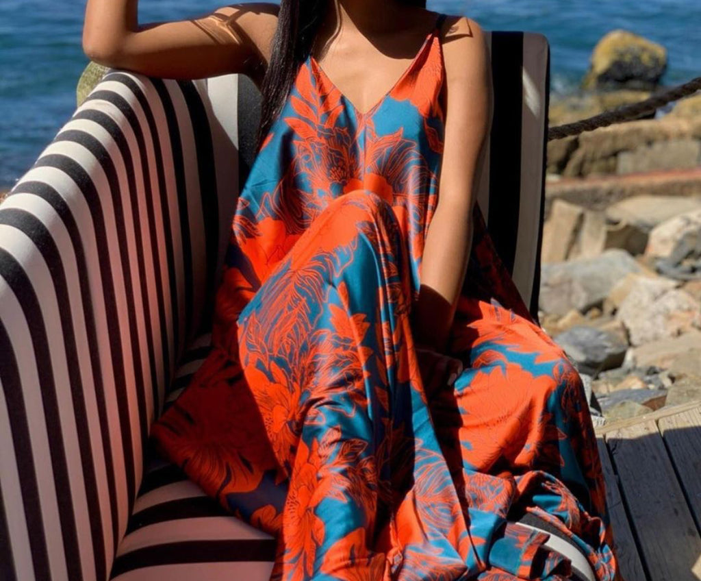 Printed Slip Maxi - CLEARANCE