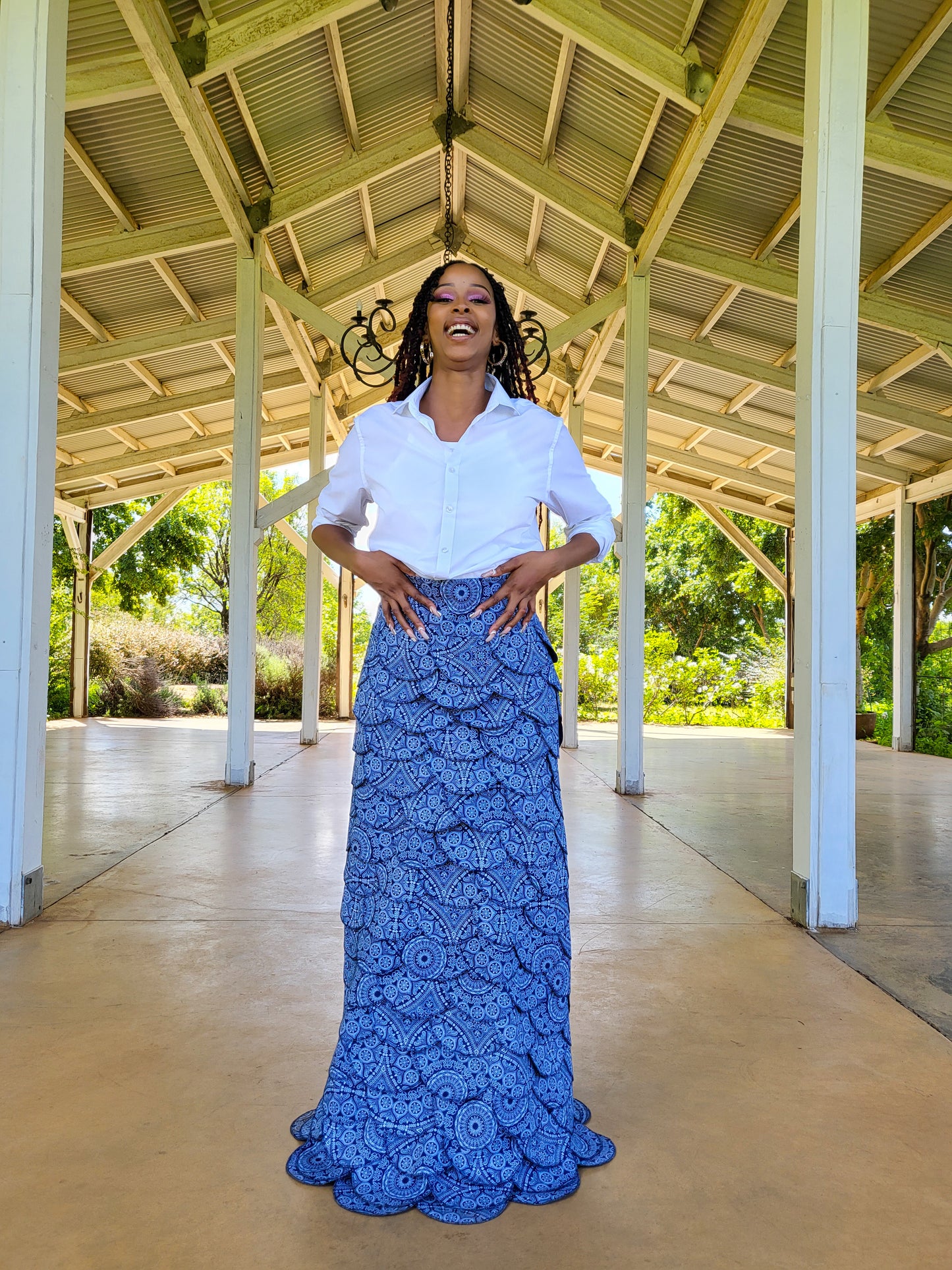 Leteisi Skirt Blue