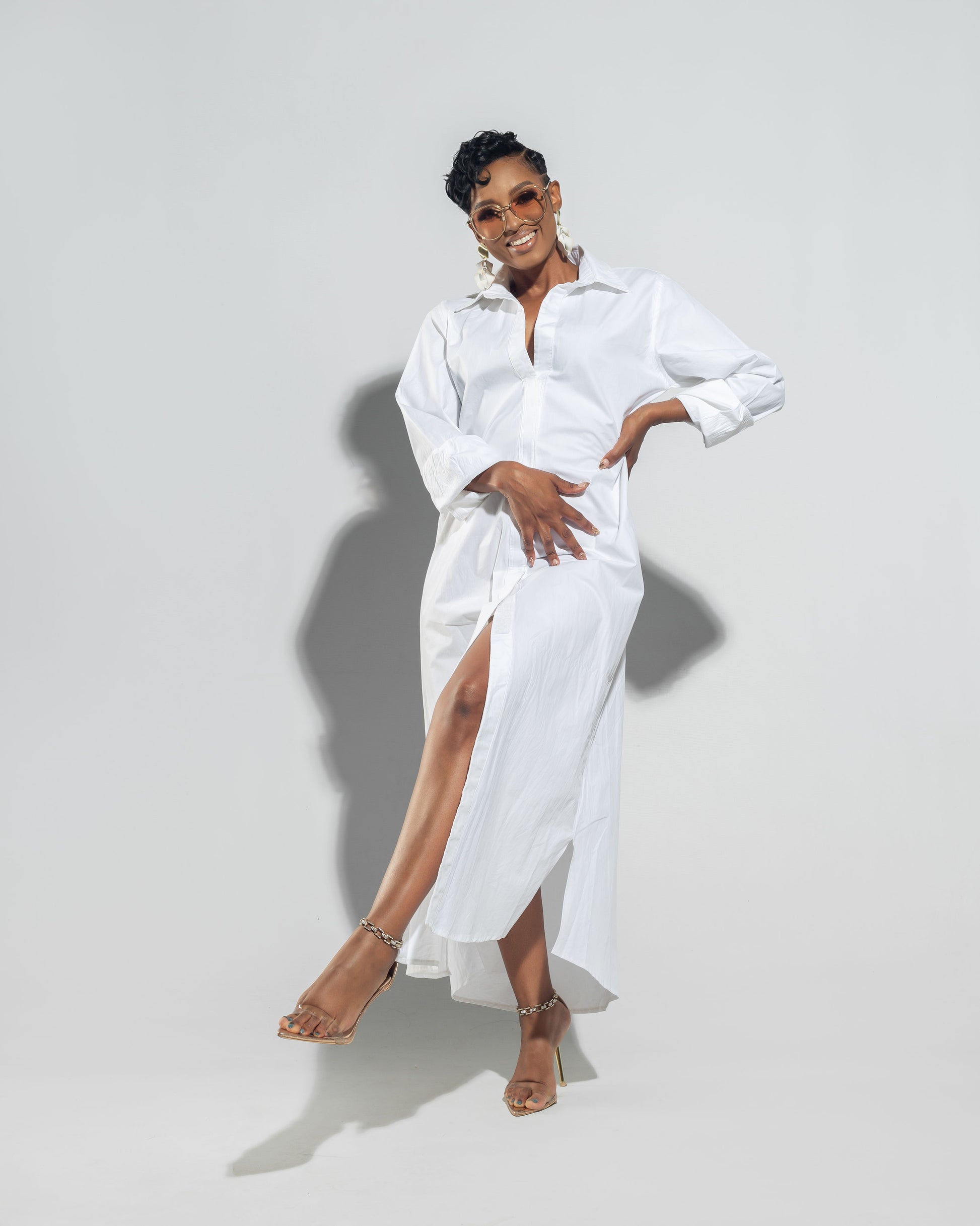 White Maxi Shirt Cotton