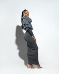 Sweater BodyCon Dress - Charcoal Grey