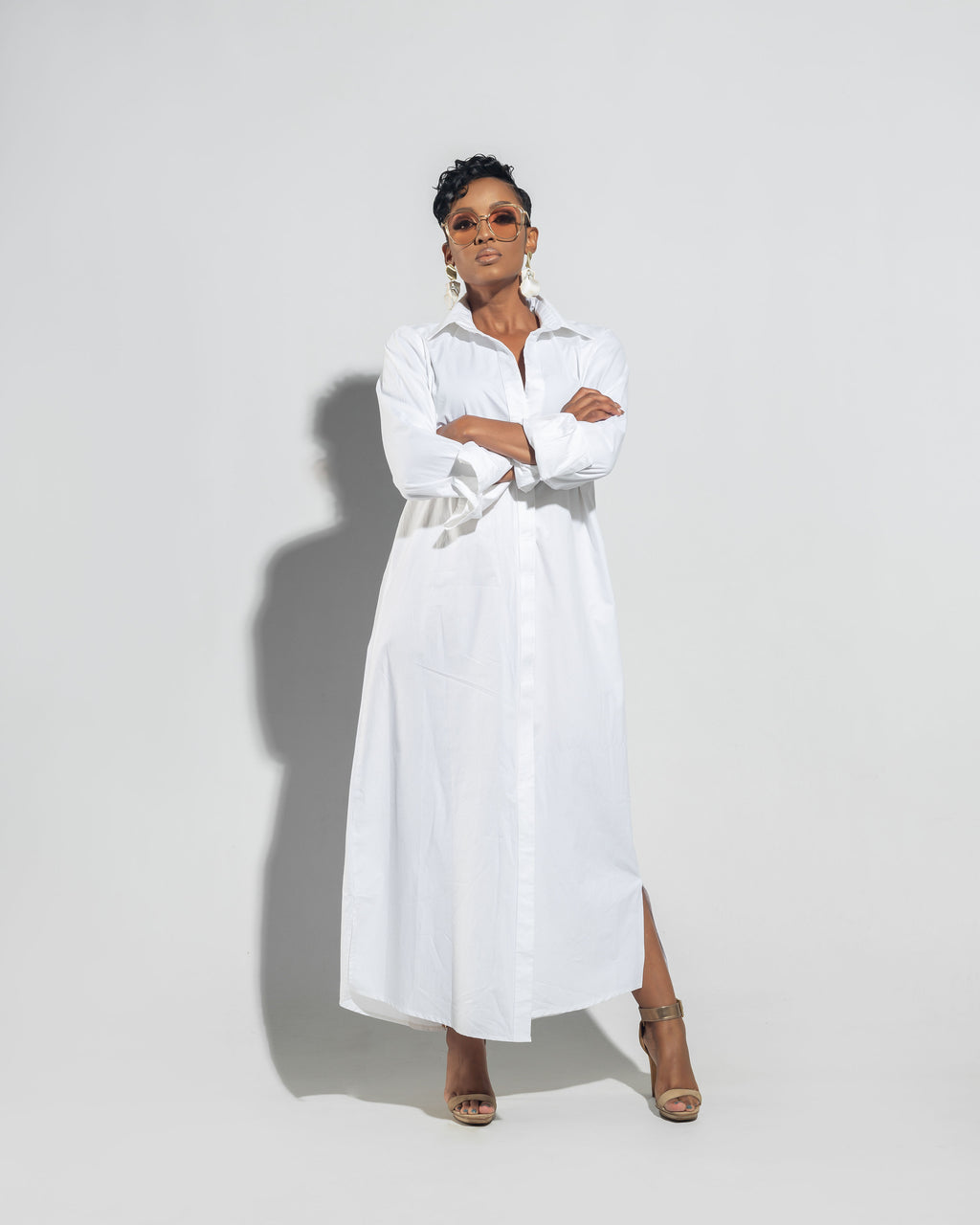 White Maxi Shirt Cotton