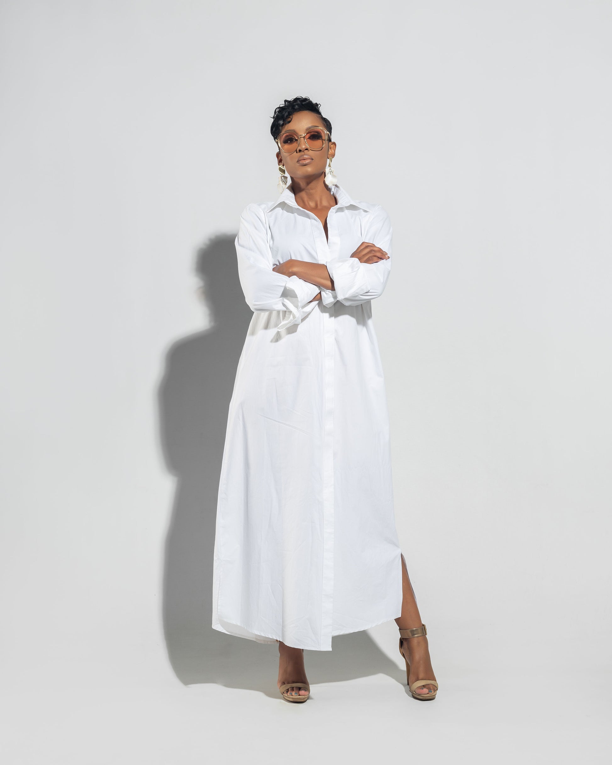 White Maxi Shirt Cotton